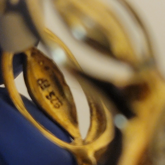 Gold plated sterling silver ring - Picture 2 of 5